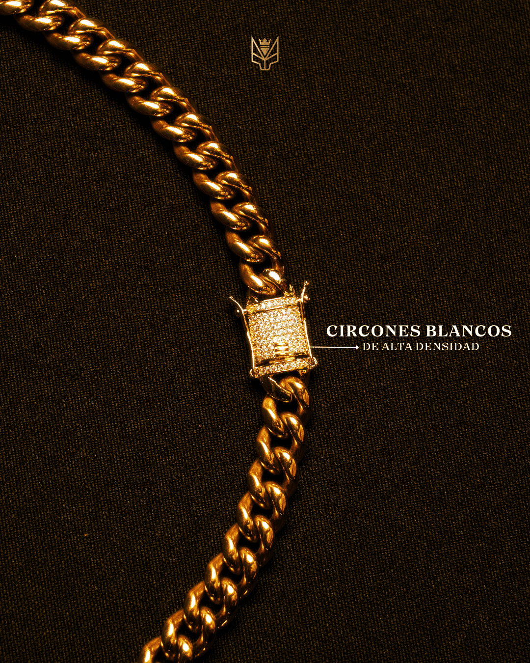 Cubana Miami Cuban - 10mm Oro Laminado 18k - Alpha Elements 18K
