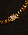 Cadena Cubana 10mm - Acero 316L Enchapado en Oro 18K