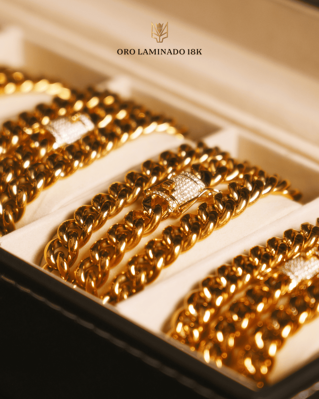 Cubana Miami Cuban - 10mm Oro Laminado 18k - Alpha Elements 18K